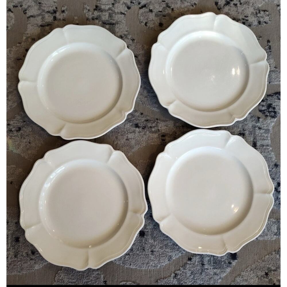 Set of 4 Red-Cliff Ironstone HEIRLOOM White Dinner Plates 11” Fine China